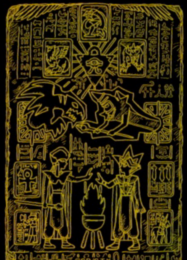 Yellow Hieroglyphs - Yu-Gi-Oh! Card Sleeves (70 PCS)