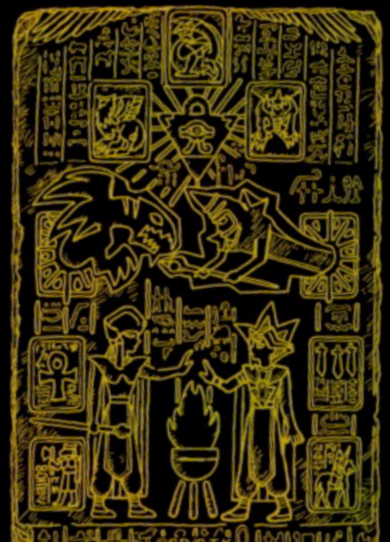 Yellow Hieroglyphs - Yu-Gi-Oh! Card Sleeves (70 PCS) MillenniumSleeves Yellow Hieroglyphs - Yu-Gi-Oh! Card Sleeves (70 PCS) MillenniumSleeves